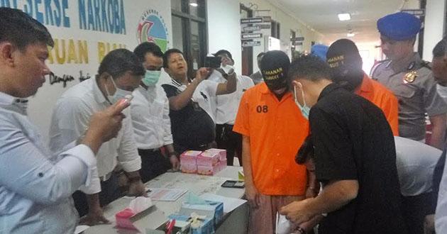 Polda Kepri Musnahkan Sabu Hasil Tangkapan Dua Pelaku